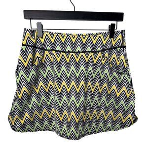 Jockey Skirt Womens Skort Golf Tennis Activewear Gym Workout Size S Green Yellow